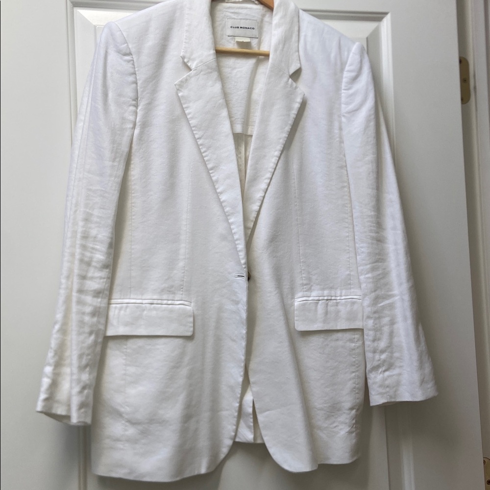 Club Monaco Crisp White Jacket